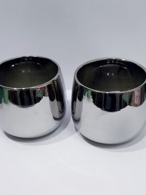 Ceramic caspo beauty silver color, dimension φ15×13 height