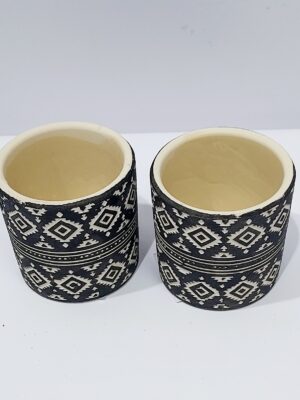 Small very special ceramic boho, for cactus