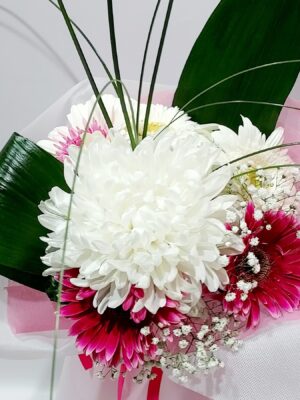 Romantic bouquet with beautiful flowers and colors