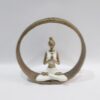 Wonderful yogi woman figure made of “polyresin” material 18 cm high and 18 cm wide